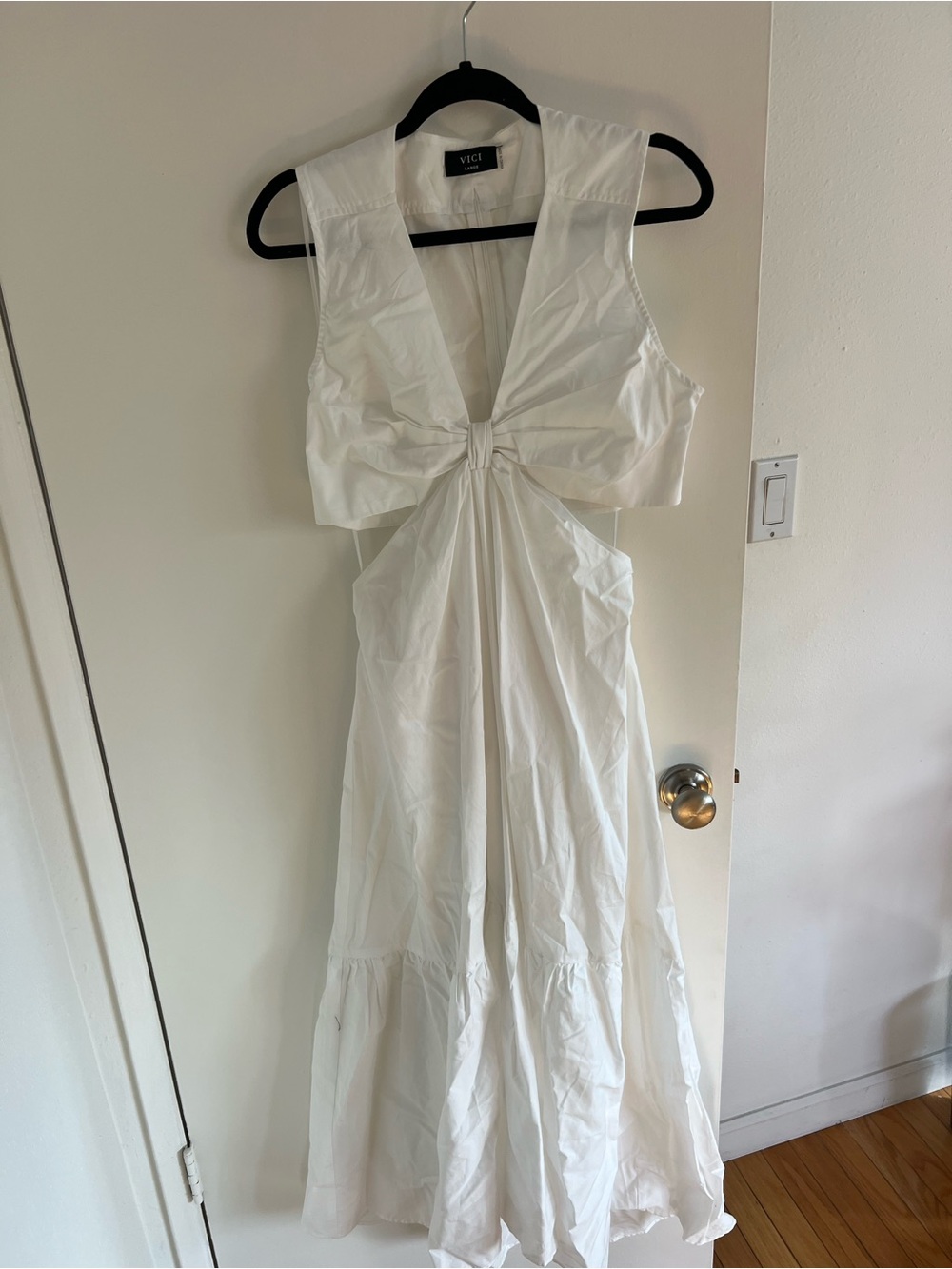 Vici White Midi Dress